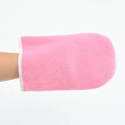 Wholesale Cheap White pink Cotton Feet Boot Paraffin Mitt White Terry, Factory Direct