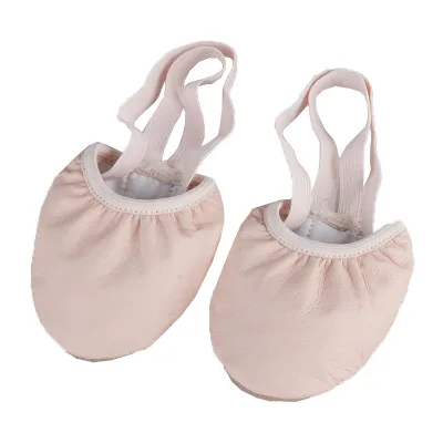 GS003 Girls Soft Ballet Shoes Half Sole Gymnastics Lyrical Dance Stretch Pirouette Protective Shoes
