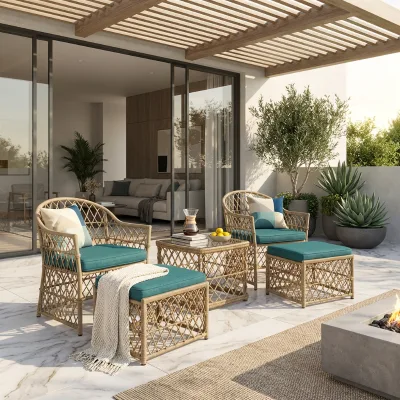 Wholesale Novelty Design Outdoor Dining Chair Eco Conscious Rattan Wicker Construction
