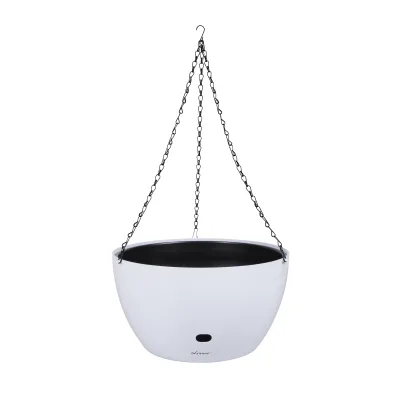 New Design 10 Inch Plastic Plant Pots Hanging Baskets Planters Drainage Holes Balcony Garden Decor Flower Pot Colgantes Macetas