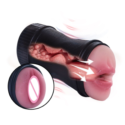 Men's Real Feel Touch Mini Manual Aircraft Cup Masturbation Sex Toy