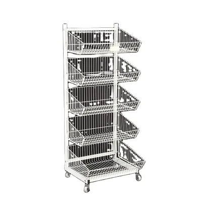Fashion New Snack Fries Supermarket Stand Single-sided Vigivo Layer Metal Mesh Structure Display Shelf