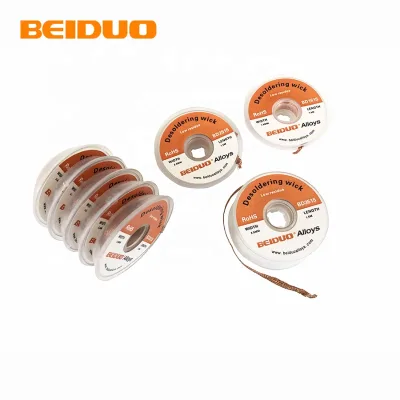 Desoldering Wick Multiple Width Options NoClean De-soldering Wick with Rosin Hand Soldering Tool for Cleaning Soldering Residuum