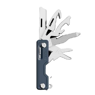 NexTool NE20096 20Cr13 Stainless Steel Full Locking Phone Holder Scissors EDC MultiFunctional DIY Keychain Tool Support OEM