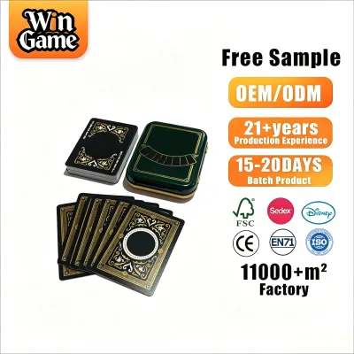 Professional Card Game Manufacturer Offering Custom Playing Cards and Wholesale Poker Cards in Metal Tin Box with Foil Stamping
