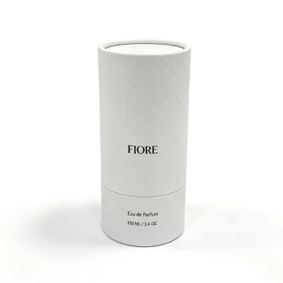 High Quality Custom Luxury Black Card Paper Tube with Gold Foil for Essential Oil Perfume Cosmetic Paper Tube
