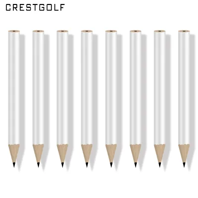 Wholesale Golf Scoring Pen 88MM Wooden Golf Pocket Pencil Mini White Golf Pencils