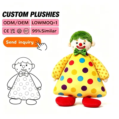 OEM Large Joker Plush Pillow Office Cushion Nap Sofa Living Room Throw Pillow Bed Home Bay Window Decoration Lumbar Support Gift