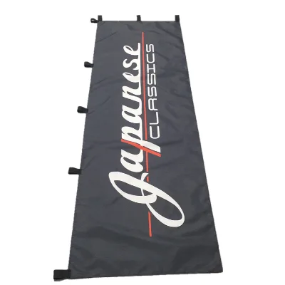 Custom High Quality Rectangular Single Side Printing Nobori Flag With Pole and Base