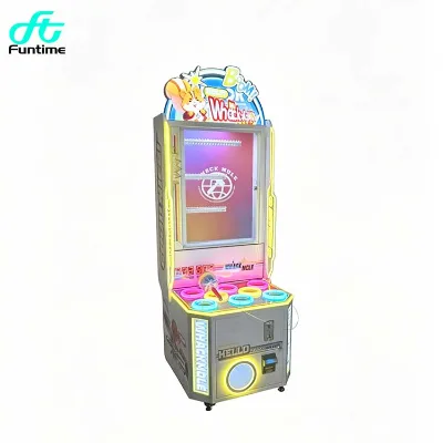 Funtime Coin-operated Hamster Hammer Whack-a-mole Game for Kids, a Fun Arcade Game Where You Can Win Prizes.