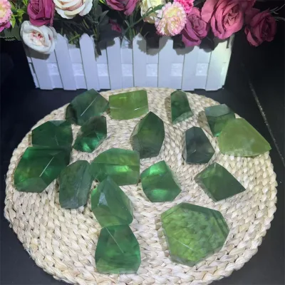 Crystal Free Form Wholesale Crystals Healing Gemstone Green Fluorite Free Form for Gift