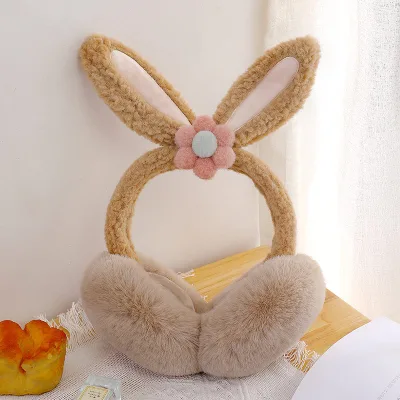 Wholesale Plush Lined Ear Warmer Winter Furry Thicken Ear Muffs for Women Men Classic Fleece