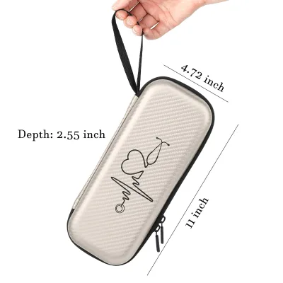Shockproof Nurse Medical Stethoscope Hard Carry Case Bag Thin Stethoscope Carrying Case