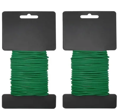 52.5 Feet Factory Supplier Plastic Reusable Garden Plant Twist Tie Heavy Duty Soft Wire Tie for Gardening Home Office