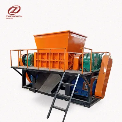 Car Shredder Machine Industrial Double Shaft Waste Metal Shredder Shaft