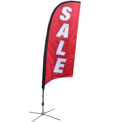 Beach flag pole bracket stand for feather teardrop flag banner pole