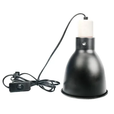 Reptile Terrarium UVA/UVB Bulb Heating Lamp Fixture Solar Basking Bulb Lampshade Halogen Lamp Protector for Reptiles Tanks