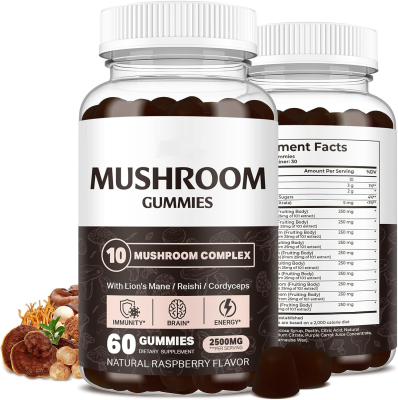 Green Health Food Best Mushroom Supplements Support Immune Gummy Mushroom Extract Gummies