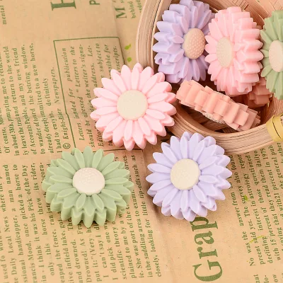 Custom Daisy Silicone Beads 22mm 30mm Flower Multicolor Handmade Food Grade DIY Bracelet Chewable for Baby