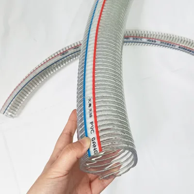 High Quality PVC Steel Wire Reinforced Hose Inlet Pipe Industrial Washing Machine Equipment Extension Water Outlet Drain Pipe