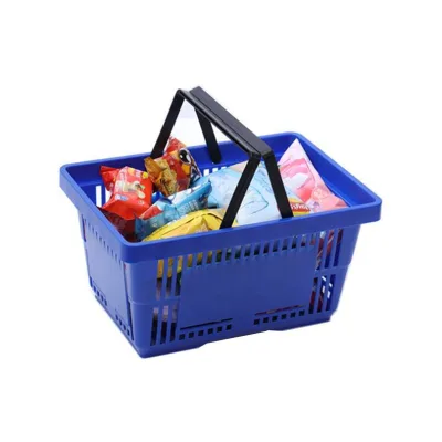 Special Design Cheap Plastic Baskets With Handles for Supermarket Shopping