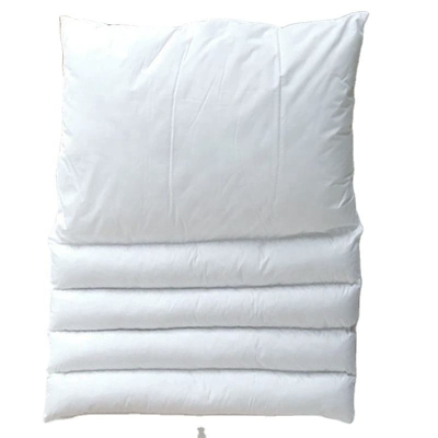 Feather Down Filled Bed Sleeping Pillow Insert Foldable Pillow Good Sleep Bed Adjustable Neck Pillow