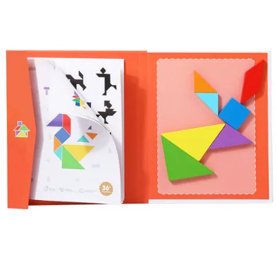 Wooden Magnetic Tangram Board for Education