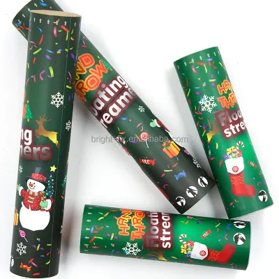 Factory Wholesale Party Streamers Mixed Color Paper Streamers Confetti Cannon for Christmas