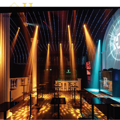 High-end Night Club Accessories Stainless Steel Plywood Night Club bar Counter Fashion Dj Lights for Night Club
