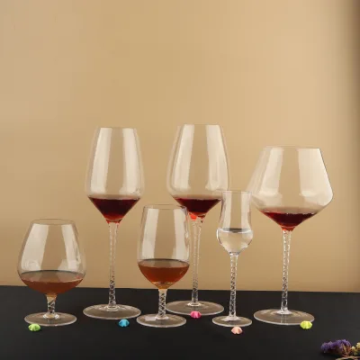 Creative Wholesale lead free wine glass brandy glass champagne goblet glass for wedding