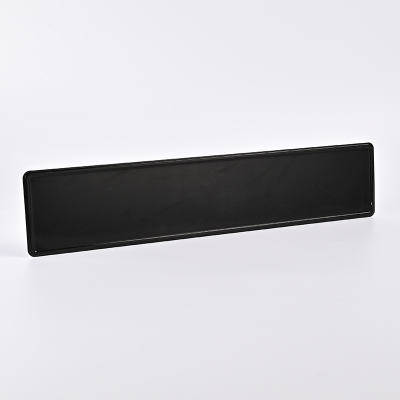 Professional Custom Black Blank License Plates Embossed Decorative Vehicle Registration Car Number Plates Common Models