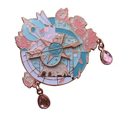 Zinc Alloy Pin Antique Metal Enamel Pin with Animal Sports Fashion Anime Themes for Craft Logo Gift Plated Iron Coin Model