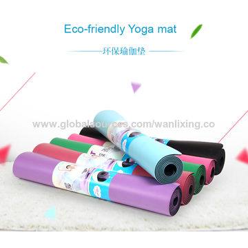 PU yoga mat with natural rubber foam base