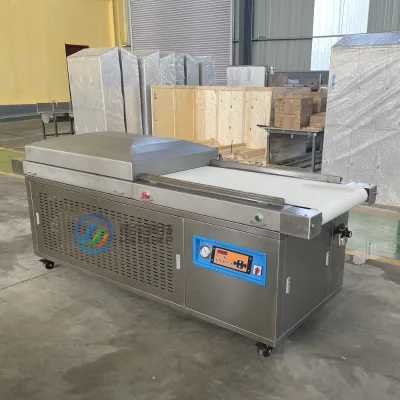 Automatic Seafood Packaging Line With Vacuum Packing Shrink Tunnel for Seafood Processing Factory