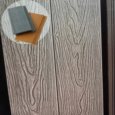 DOMI Brand Waterproof Eco-Friendly Wood Plastic Composite Wall Panel 3D Wood Grain Surface for Exterior Wall Cladding High