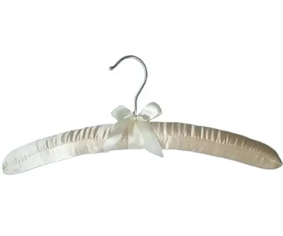 High-end Premium Hanger Household Satin Padded Hangers Dress Hangers for Wedding Gowns