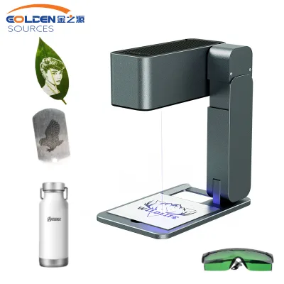 5w DIY Foldable Metal Auto Focus Laser Engraving Machine Personalizing Laser Cutting Machine Laser Coding Machine