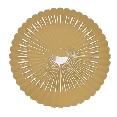 Modern Handmade Luxury Multi-color Opaque Charger Plate for Wedding Home Decor European Style Customizable Solid Pattern Durable