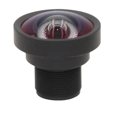 F1.8 1/1.8 Inch 8MP 2.2mm 126 Degree M12 S Mount Fisheye Lens for Security Cameras