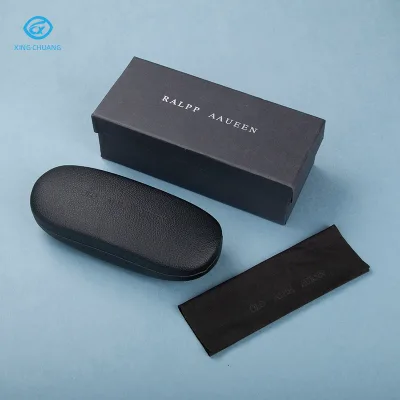 Large Unisex Portable Sunglasses Case Durable Leather Hard Shell with Custom Logo Printing Stylish Budget-Friendly Glasses Case