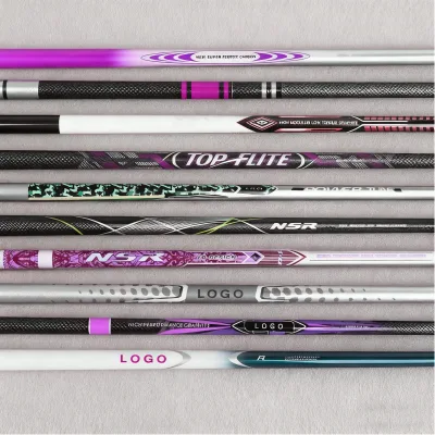 Stability Carbon Fiber Durable Golf Clubs Shaft OEM Brand Custom Logo Design Customized Color Iron Club Shafts