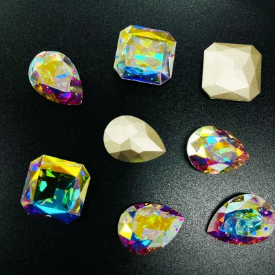 Factory Wholesale Shining Loose Glass Beads Point Back Rhinestones Beads in Various Shapes for Jewelry Making