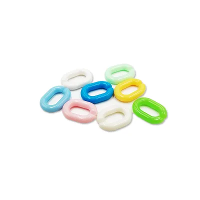 Wholesale 20x14mm Acrylic Color Chain Buckle Keychain Bag Pendant Diy Accessories