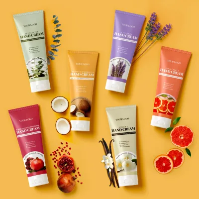 Organic Custom Warming Oem Hand Cream Lotion Private Label Shea Soft Cute Fruit Moisturizer Luxury Mini Hand Cream for Dry Hands