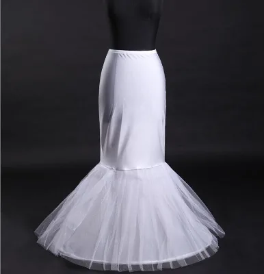 Hot Sale Fish Tail Buttocks Wedding Dress Accessory Mermaid Tulle Fluffy Under Skirts Sexy Bride Fairy Marriage Petticoat