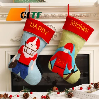 Christmas Decorative Stockings Sports Themed Basketball Baseball Football Gift Bags Window Xmas Party Decoration Xmas Stocking