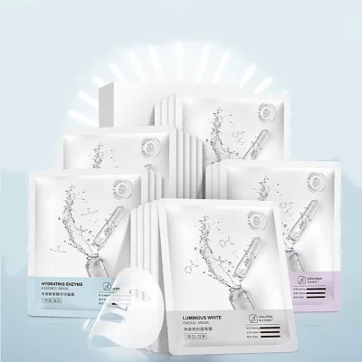 24 Combo Pack Collagen SerumFull Face Facial Mask Sheet Sensitive Soothing, Anti-Acne, Nourishing Cleansing Korean Face Mask