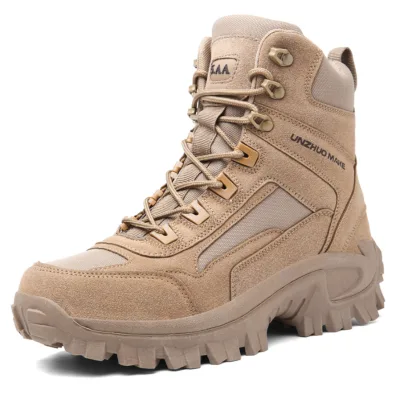 TSB22  Stock Promotion AS33 ESDY UZMK Sport High Heel Thick Sole Desert Boots Jungle Boots Tactical Boots