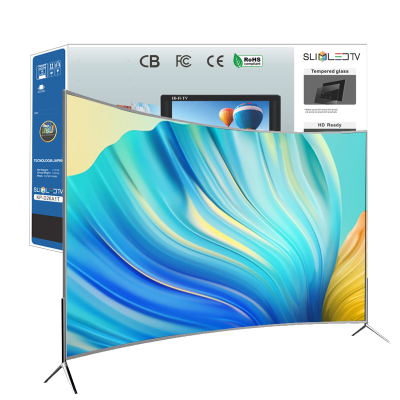 Curved Screen 75 Inch Smart Android LED TV Ultra HD 4K Smart Television