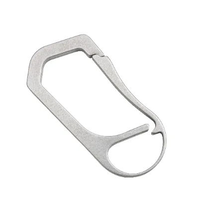 OEM Titanium Keychain Clip Carabin Hook Heavy Duty Keychain Grips Multifunctional Backpack Clasps Anti Lost Titanium Carabiner